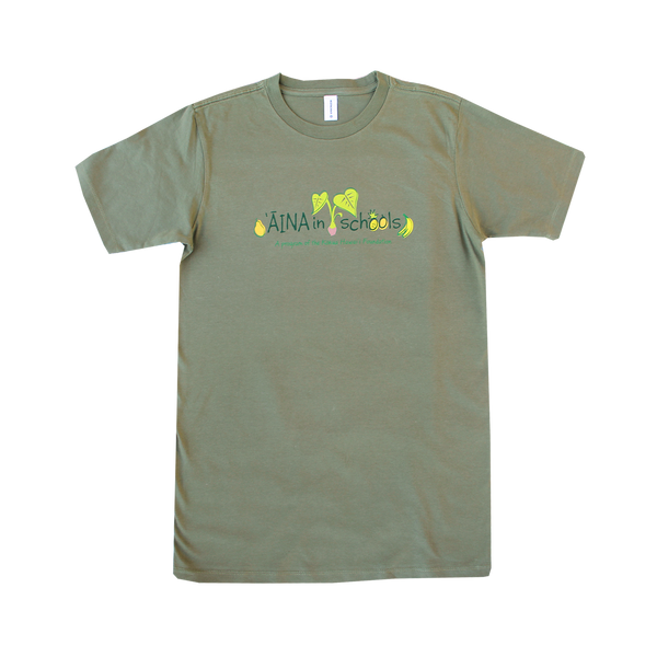 Unisex AINA In Schools T Shirt - Olive