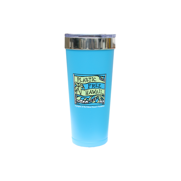Plastic Free Hawaii 20.9 Oz Aqua Tumbler